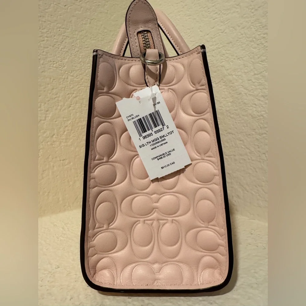 Coach Maggie Small Tote Bag Baby Pink Blush NWT